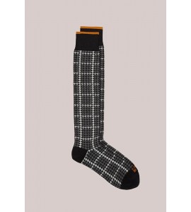 IN THE BOX CALZE LUNGHE FANTASIA TWEED NERO/GRIGIO SCURO