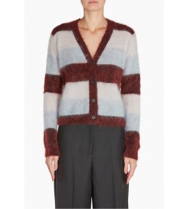 ROBERTO COLLINA Cardigan Bordeaux