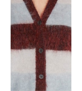 ROBERTO COLLINA Cardigan Bordeaux