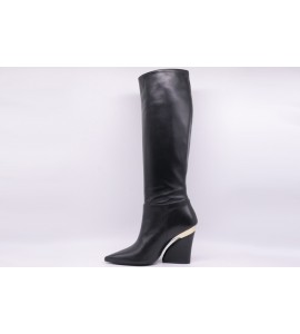 WO MILANO Stivale donna nappa nero