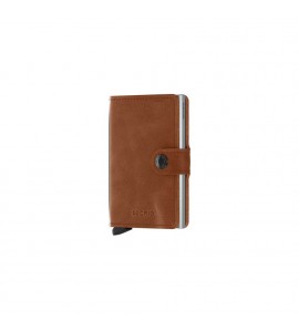 SECRID Miniwallet Vintage Cognac-Silver