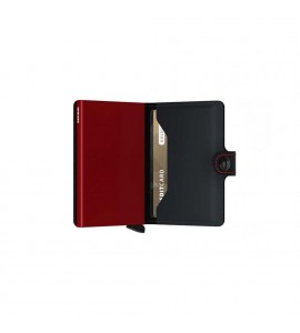 SECRID Miniwallet Matte Black & Red