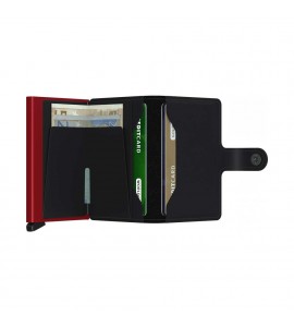 SECRID Miniwallet Matte Black & Red