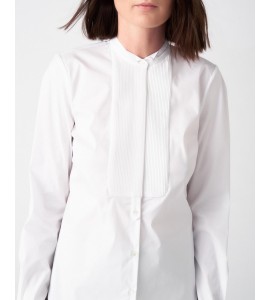 GRIFONI Camicia Plastron Bianco