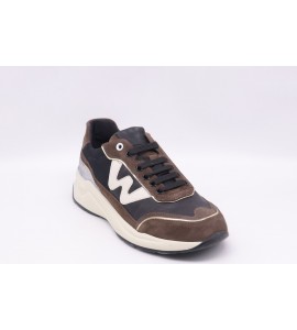 MELLUSO Sneakers in pelle e camoscio