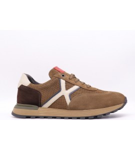 EXTON Sneakers uomo in camoscio grigio