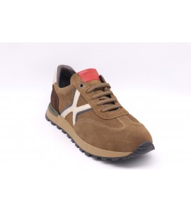 EXTON Sneakers uomo in camoscio grigio