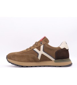 EXTON Sneakers uomo in camoscio grigio