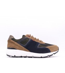 EXTON Sneakers uomo in camoscio steppa