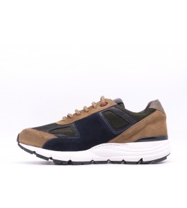 EXTON Sneakers uomo in camoscio bordeaux