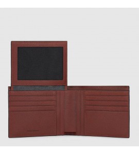 PIQUADRO Portafoglio uomo con due scomparti Black Square