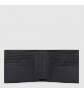 PIQUADRO Portafoglio uomo con due scomparti Black Square