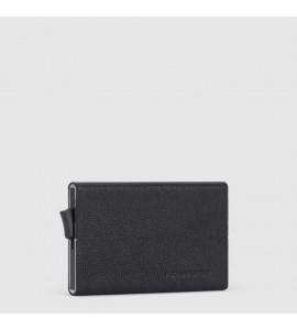 PIQUADRO Porta carte di credito con sliding system Black Square