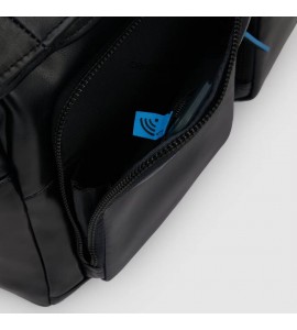 PIQUADRO Messenger roll top porta PC e iPad Blue Square