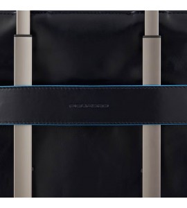 PIQUADRO Messenger roll top porta PC e iPad Blue Square