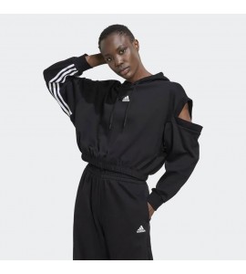 ADIDAS Felpa donna Hyperglam 3-Stripes with Cutout Detail