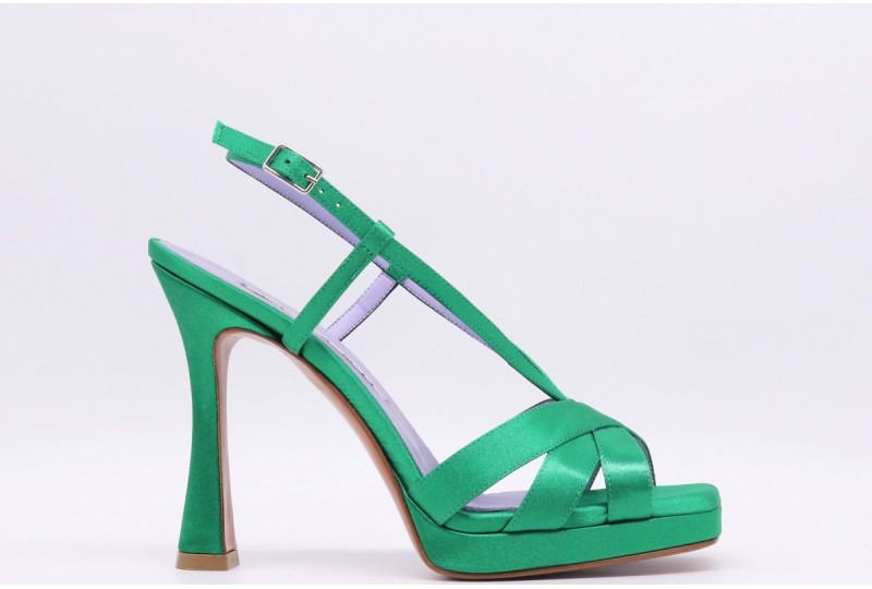 ALBANO Sandalo raso smeraldo