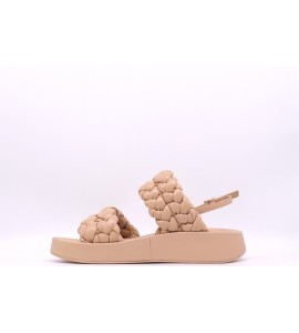 ASH VOYAGE SANDALI IN PELLE INTRECCIATA COLOR CARNE