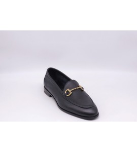 FRAU MOCASSINO IN PELLE CON MORSETTO
