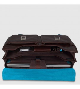 PIQUADRO Cartella per computer 15,6" e iPad®Pro 12,9” Blue Square