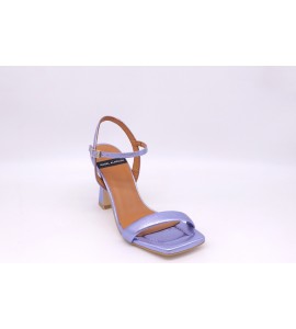 ANGEL ALARCON CAROLE - Sandali da donna in pelle metallizzata con tacco