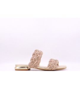 TOSCA BLU Ciabatta Gladiolo In Treccia Strass