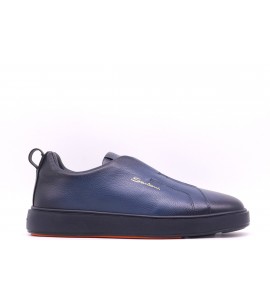 SANTONI SNEAKER SLIP-ON DA UOMO IN PELLE