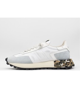 AKMAN Sneaker uomo in pelle con inserti in pelle scamosciata