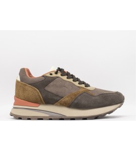 BLAUER Sneakers uomo in pelle e suede