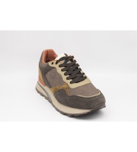 BLAUER Sneakers uomo in pelle e suede