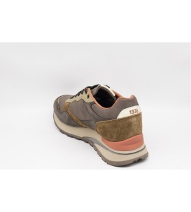 BLAUER Sneakers uomo in pelle e suede