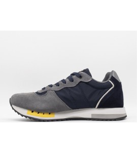BLAUER Sneakers uomo in pelle scamosciata e tessuto tecnico