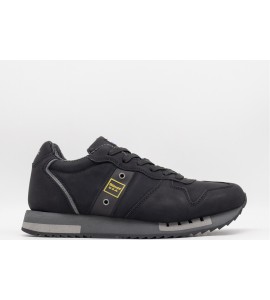BLAUER Sneakers uomo in pelle sintetica e tessuto tecnico