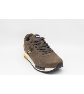 BLAUER Sneakers uomo in pelle sintetica e tessuto tecnico