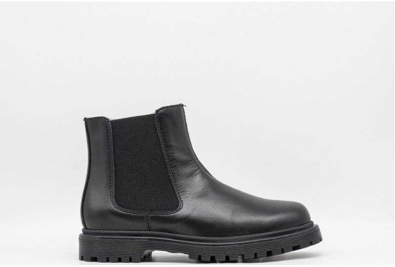 NERO GIARDINI Stivaletti chelsea teen da ragazza in pelle