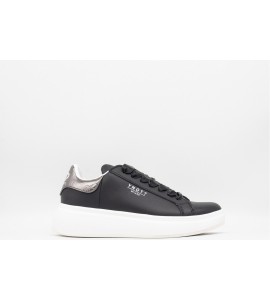 Y-NOT Sneakers donna white silver metal