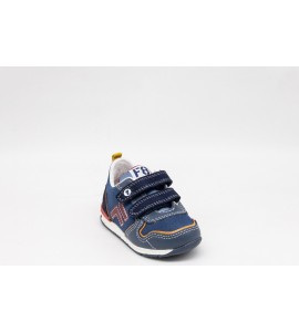 FALCOTTO Sneakers in pelle e suede - Navy
