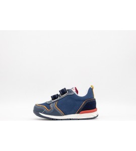 FALCOTTO Sneakers in pelle e suede - Navy