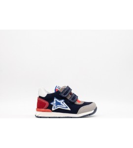 FALCOTTO Sneakers sportive in tessuto tecnico e pelle - Grigio-Navy