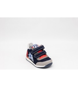FALCOTTO Sneakers sportive in tessuto tecnico e pelle - Grigio-Navy