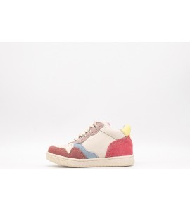 FALCOTTO  Sneakers in suede e tessuto - Milk