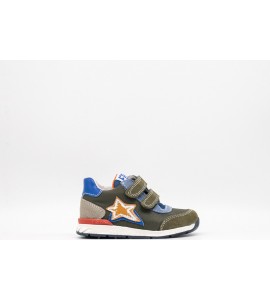 FALCOTTO Sneaker in suede e tessuto camouflage - Militare
