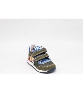 FALCOTTO Sneaker in suede e tessuto camouflage - Militare