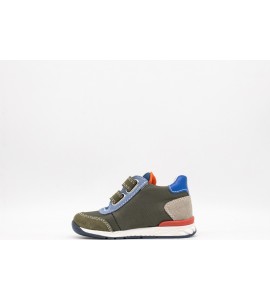 FALCOTTO Sneaker in suede e tessuto camouflage - Militare