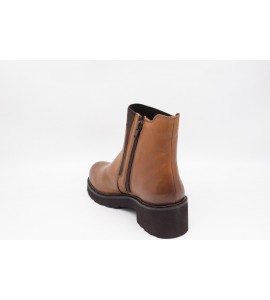 MELLUSO Stivaletto donna in pelle cuoio