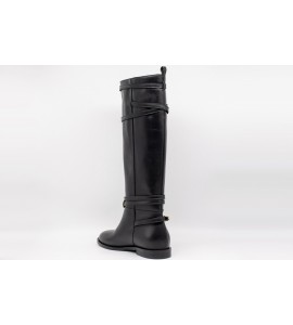 WO MILANO Stivale donna in vitello nero