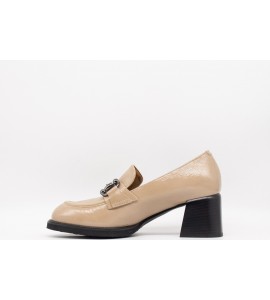 DONNA SOFT Mocassini in pelle con tacco