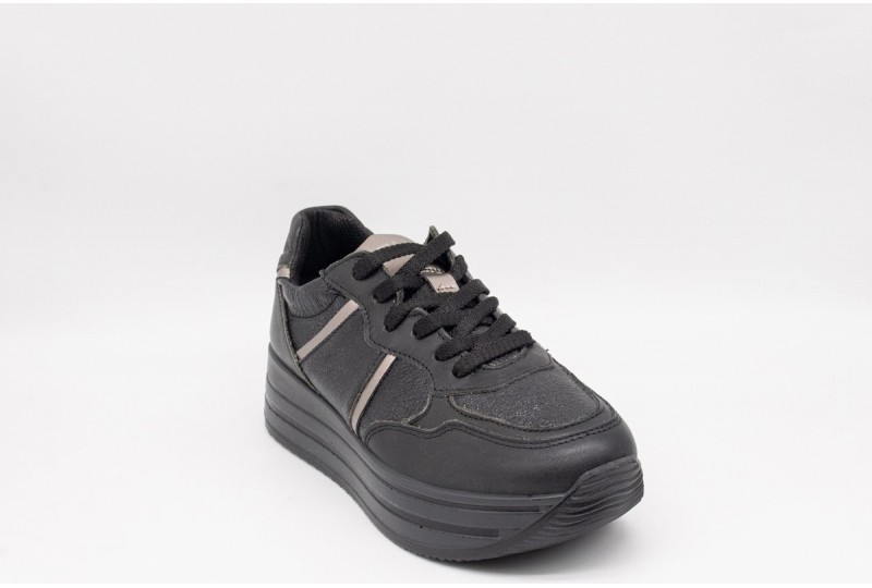 IGI CO SNEAKERS CON ZEPPA IN PELLE DA DONNA