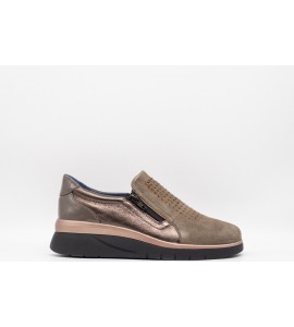 MELLUSO Sneakers donna in camoscio marrone