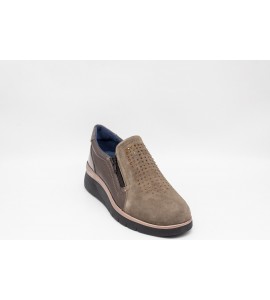 MELLUSO Sneakers donna in camoscio marrone